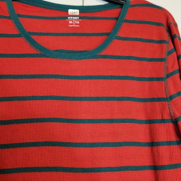 Old Navy Striped Red and Green Womens Pajamas XXL Cozy - Picture 6 of 11